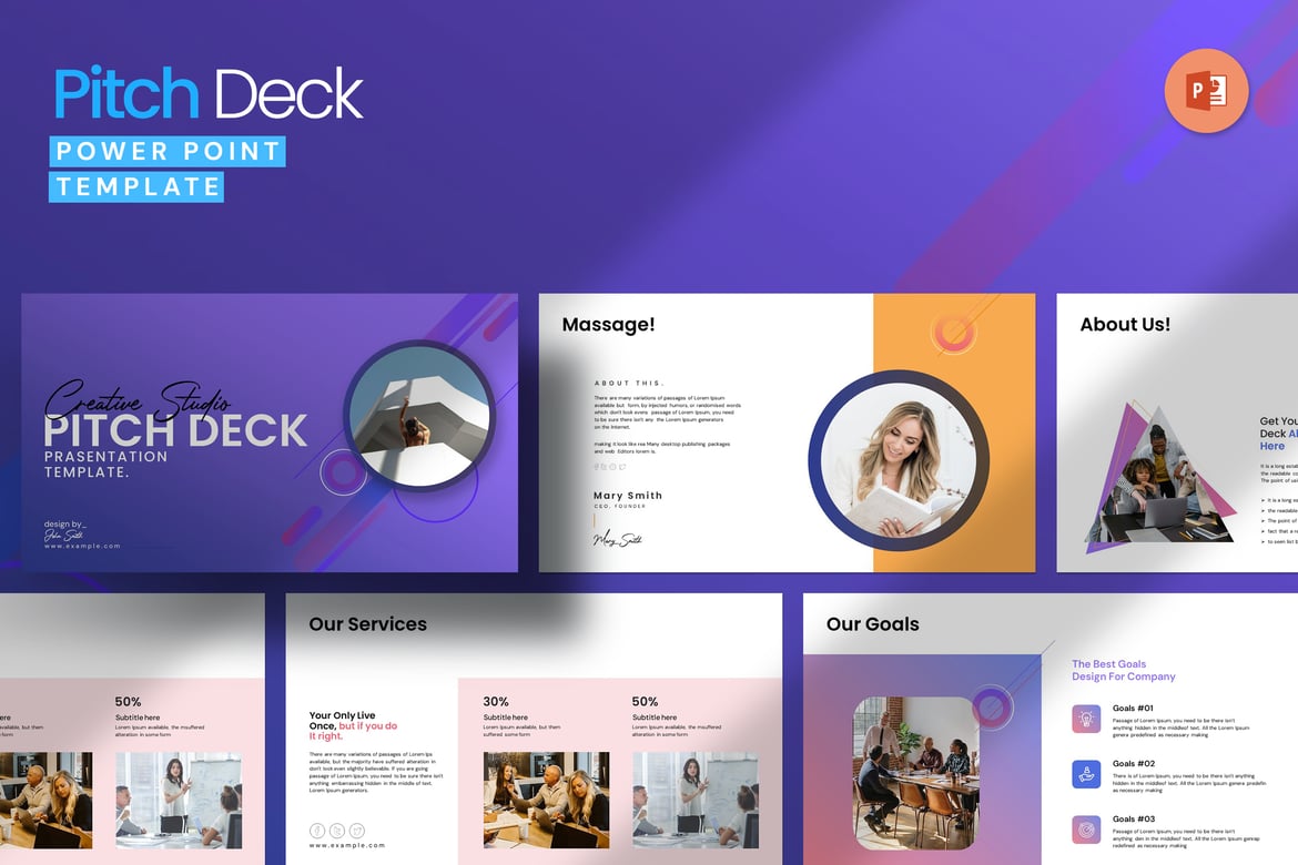 Template PowerPoint Pitch Deck Profesional untuk Presentasi Bisnis Anda