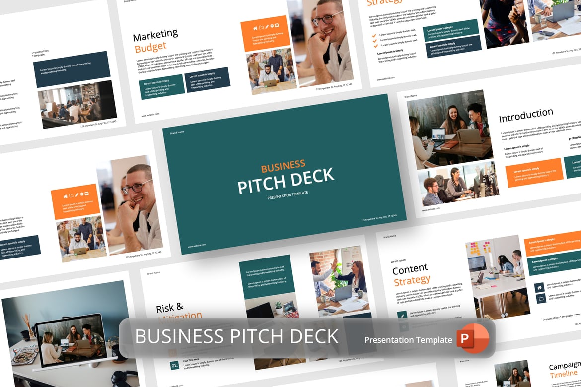 Template Presentasi Pitch Bisnis PowerPoint yang Menarik