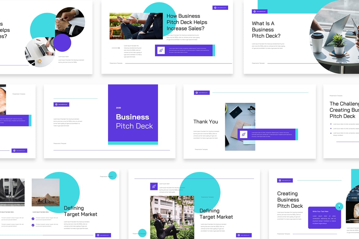 Template Powerpoint Pitch Deck Bisnis yang Menarik dan Profesional