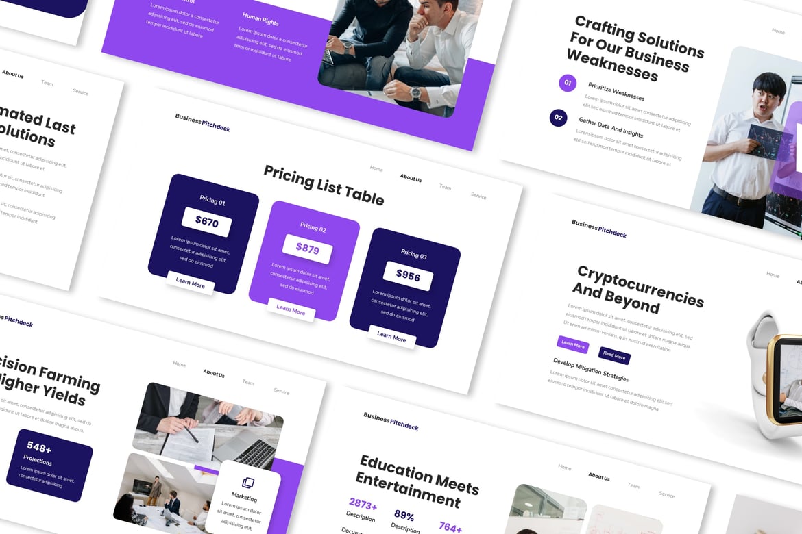 Template Presentasi Pitchdeck Bisnis yang Menarik
