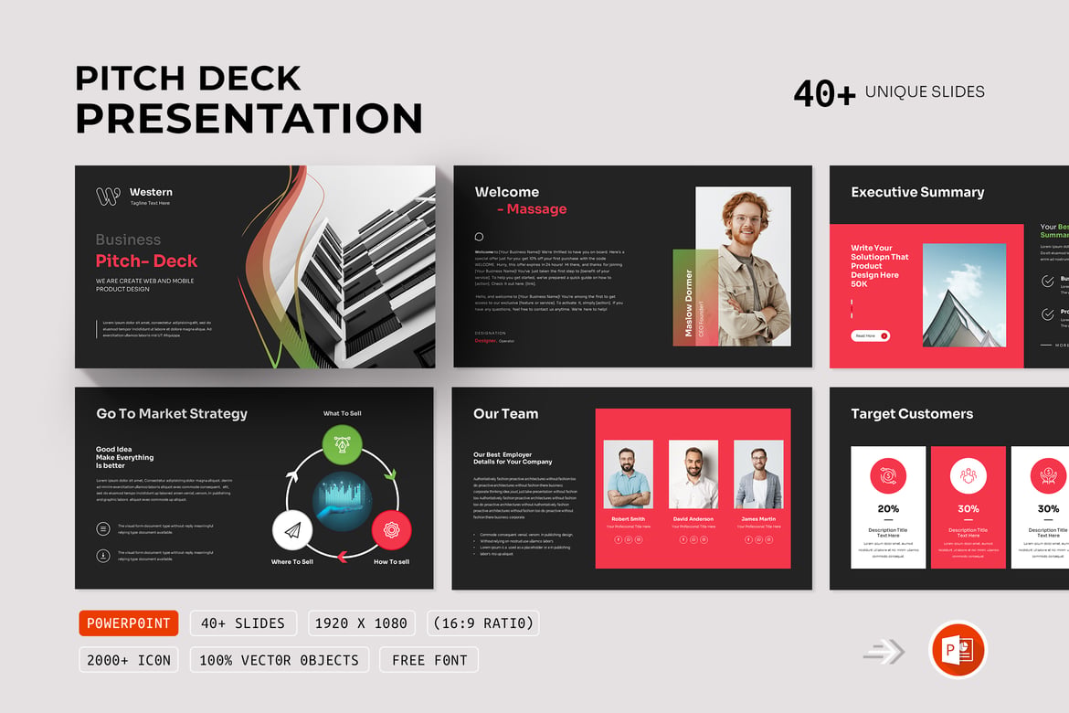 Template PowerPoint Rencana Bisnis yang Menarik dan Profesional