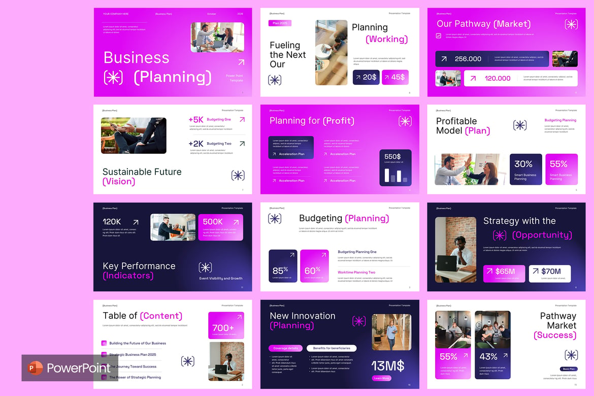 Template Presentasi Rencana Bisnis Profesional