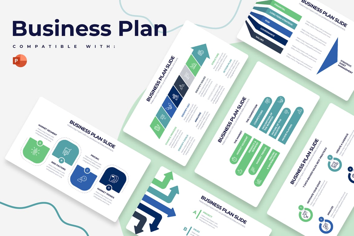 Template Presentasi Rencana Bisnis PowerPoint yang Menarik