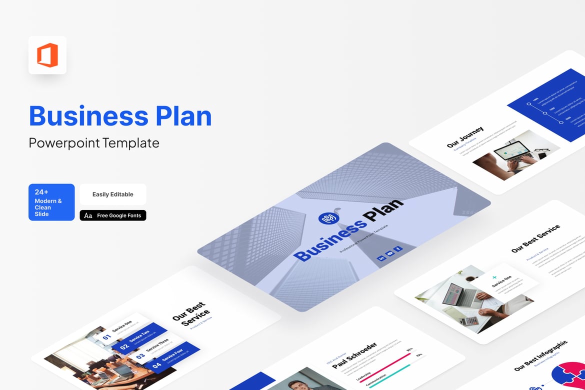 Template PowerPoint Rencana Bisnis yang Menarik dan Serbaguna