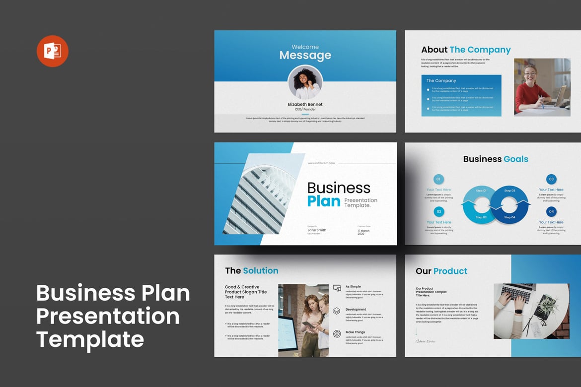 Template PowerPoint Rencana Bisnis yang Profesional dan Menarik