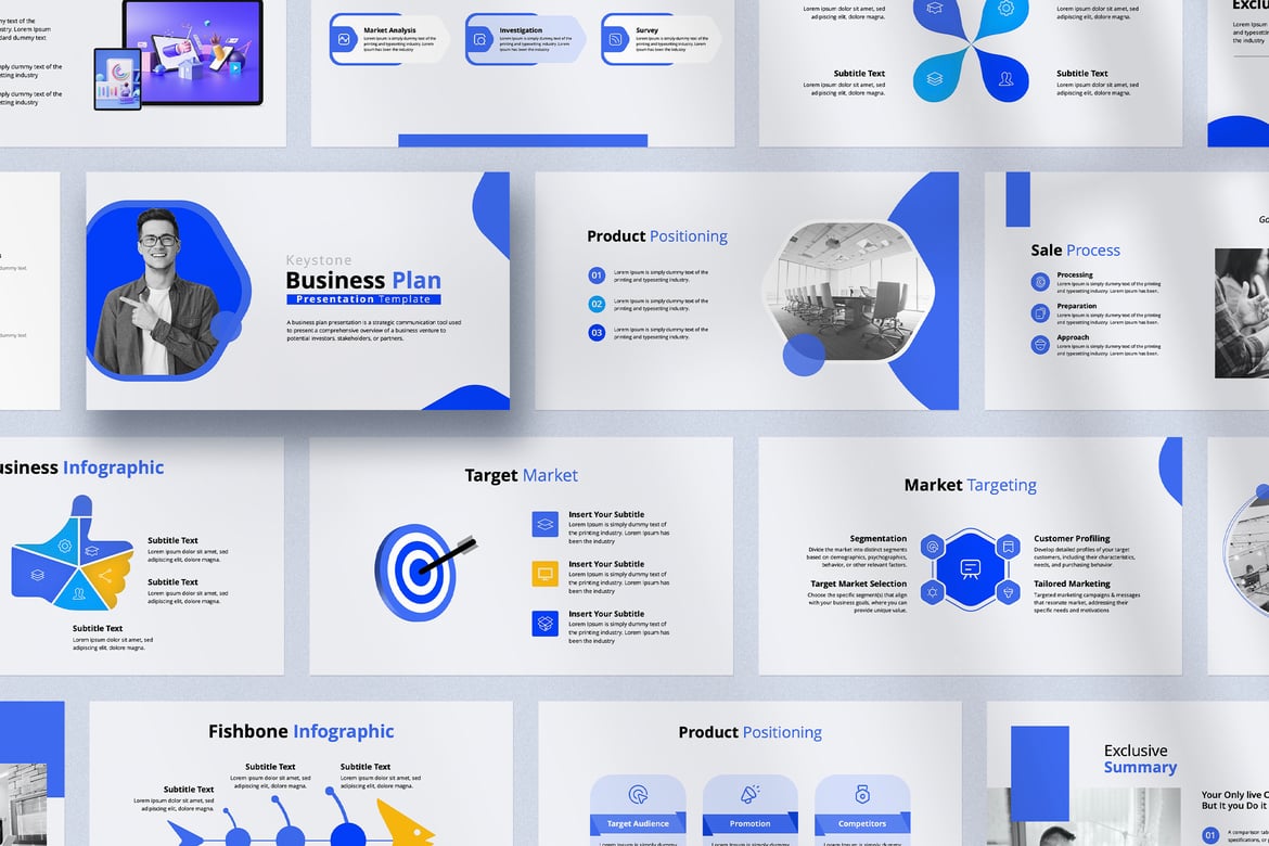 Template Presentasi PowerPoint Rencana Bisnis yang Kreatif