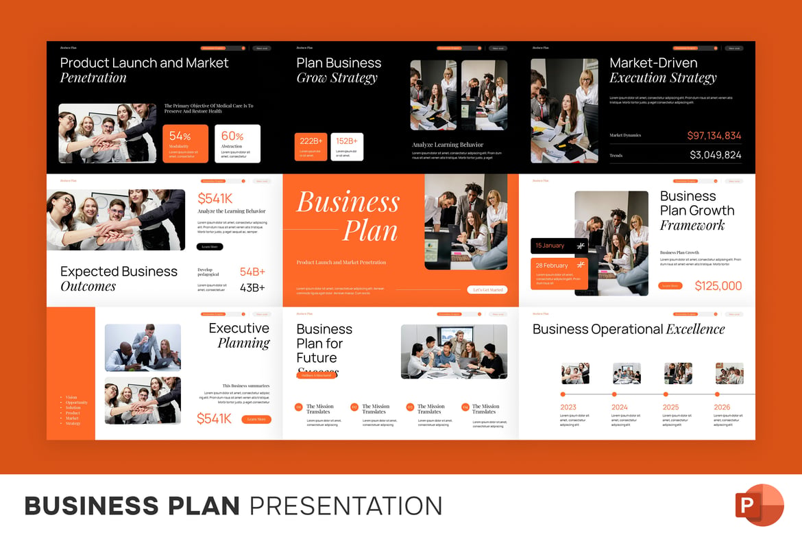 Template Presentasi Rencana Bisnis yang Profesional dan Menarik