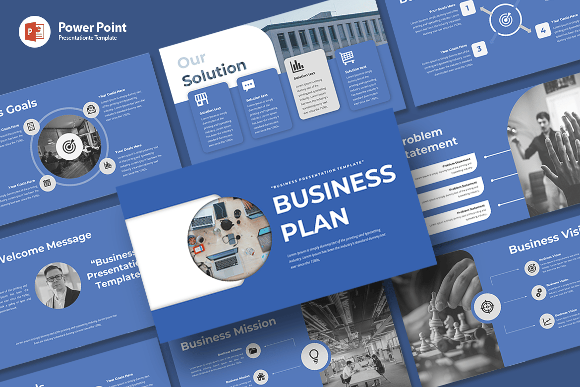 Template PowerPoint Rencana Bisnis yang Menarik dan Profesional