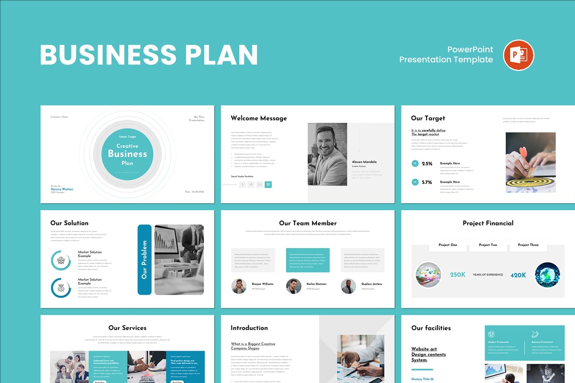 Template Presentasi Rencana Bisnis yang Profesional dan Menarik