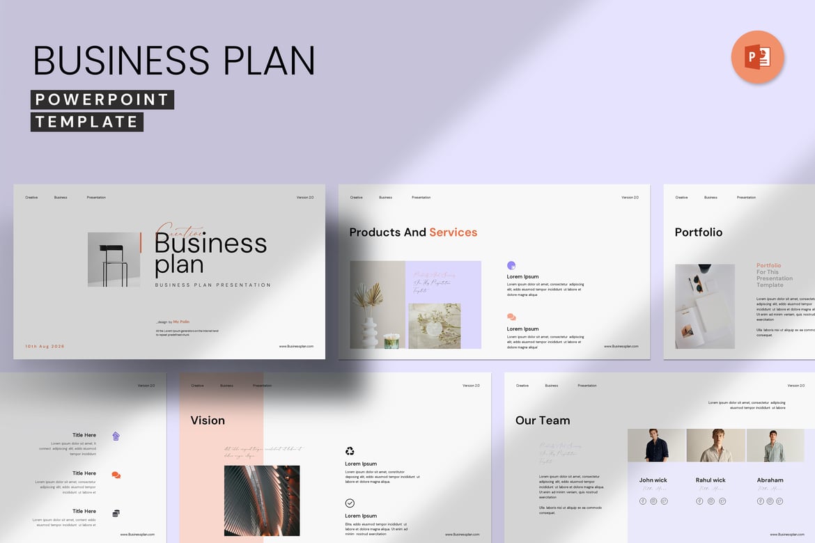 Template PowerPoint Rencana Bisnis yang Menarik dan Profesional