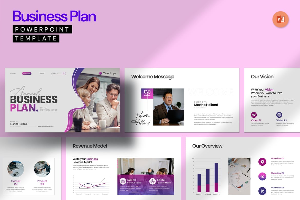 Template Presentasi Rencana Bisnis yang Profesional dan Menarik