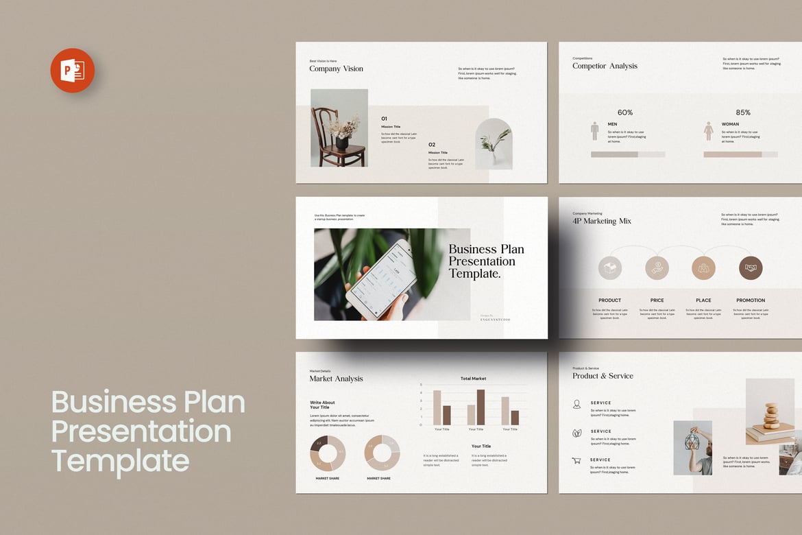Template Presentasi Rencana Bisnis Profesional untuk Kesuksesan Anda