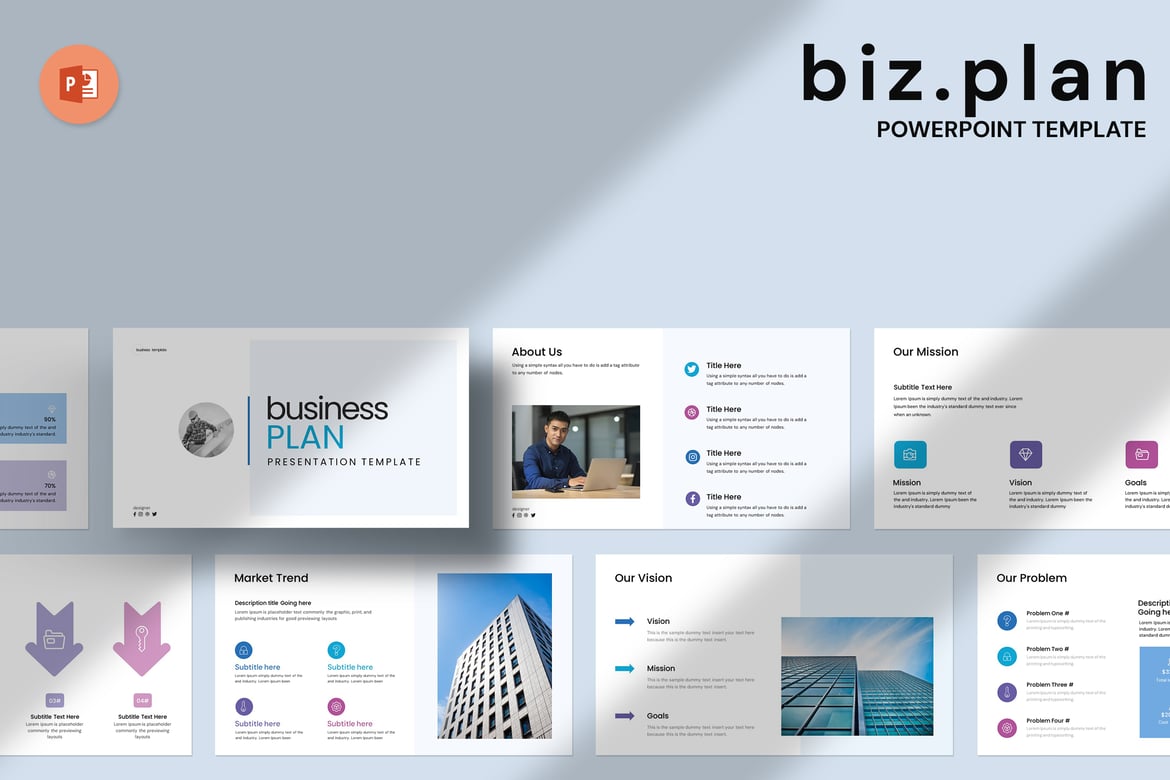 Template Presentasi Rencana Bisnis yang Profesional dan Menarik