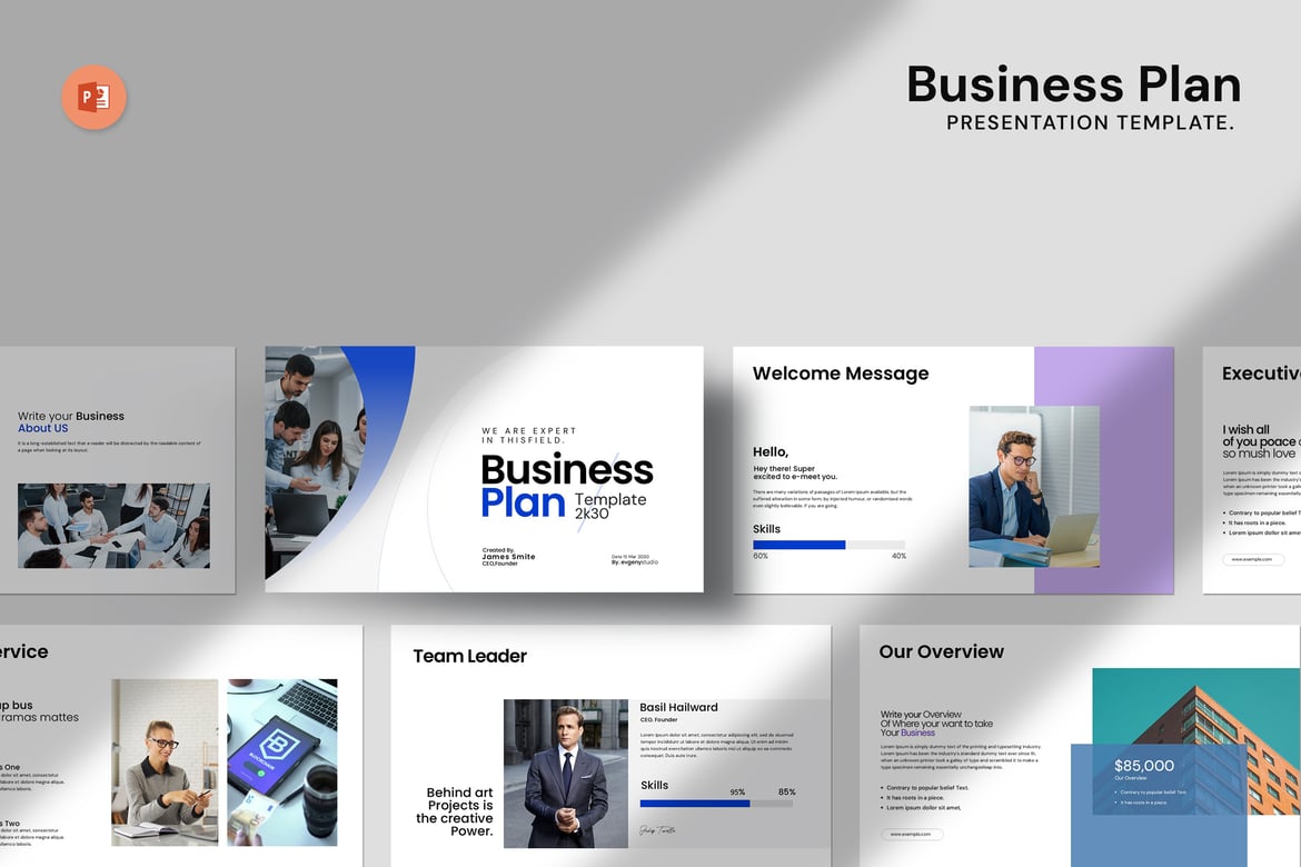 Template Presentasi Rencana Bisnis yang Menarik dan Profesional