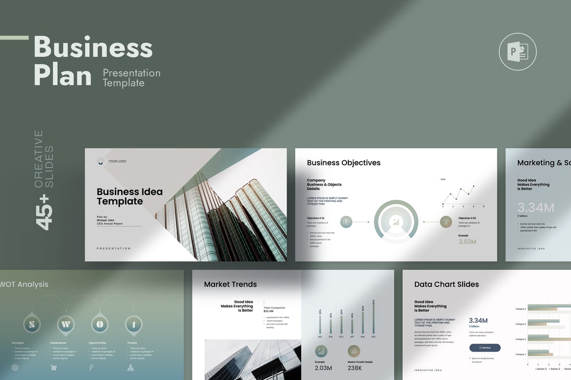 Template PowerPoint Rencana Bisnis yang Menarik dan Efektif