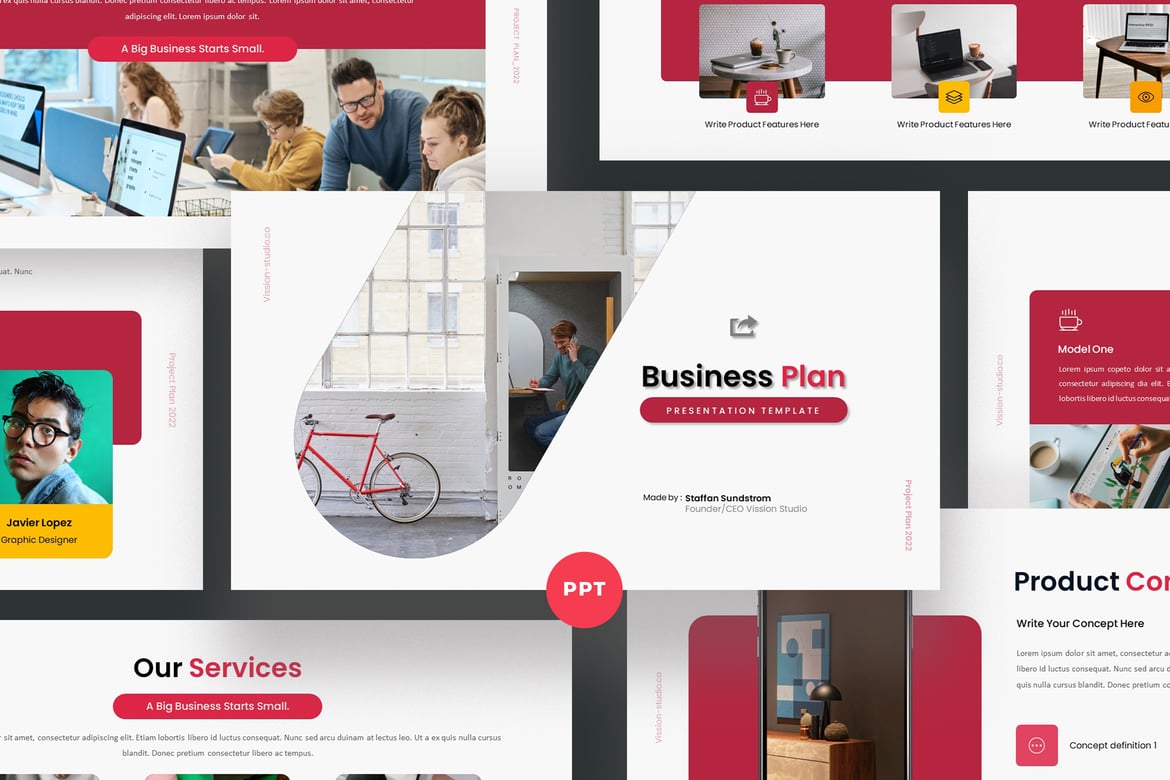 Template Presentasi Rencana Bisnis yang Menarik dan Profesional