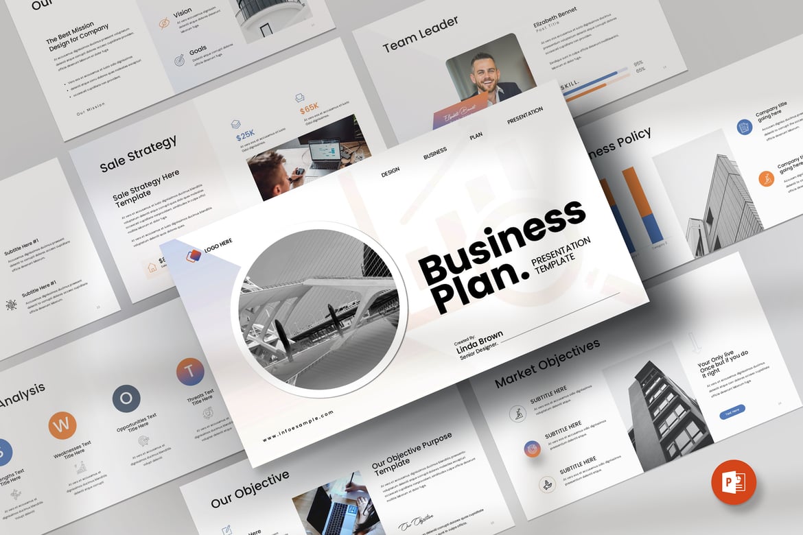 Template PowerPoint Rencana Bisnis yang Menarik dan Profesional