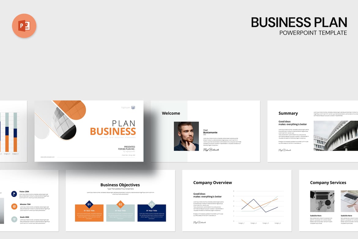 Template PowerPoint Rencana Bisnis yang Profesional dan Menarik