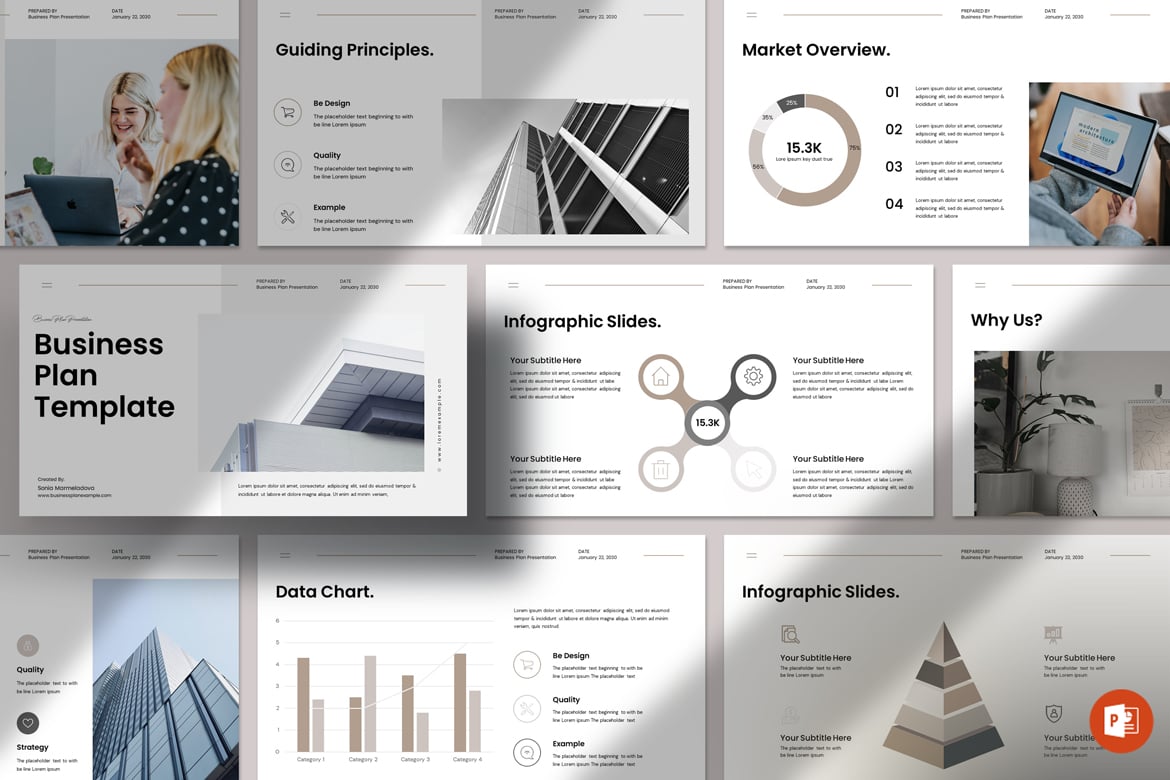 Template Presentasi Rencana Bisnis Profesional