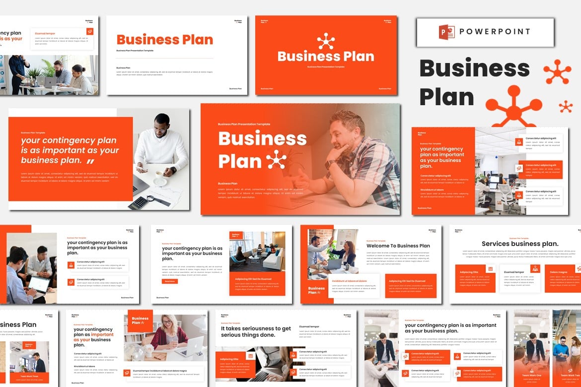 Template Powerpoint Rencana Bisnis yang Modern dan Profesional