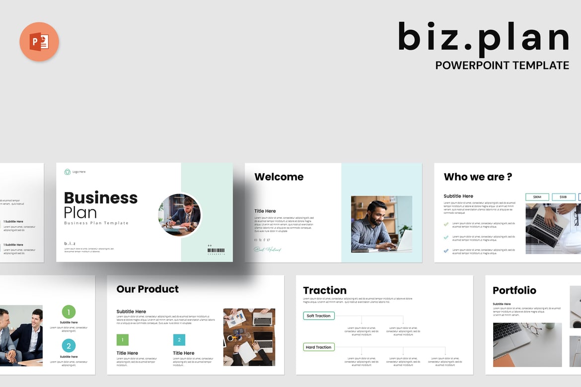 Template PowerPoint Rencana Bisnis yang Profesional dan Menarik