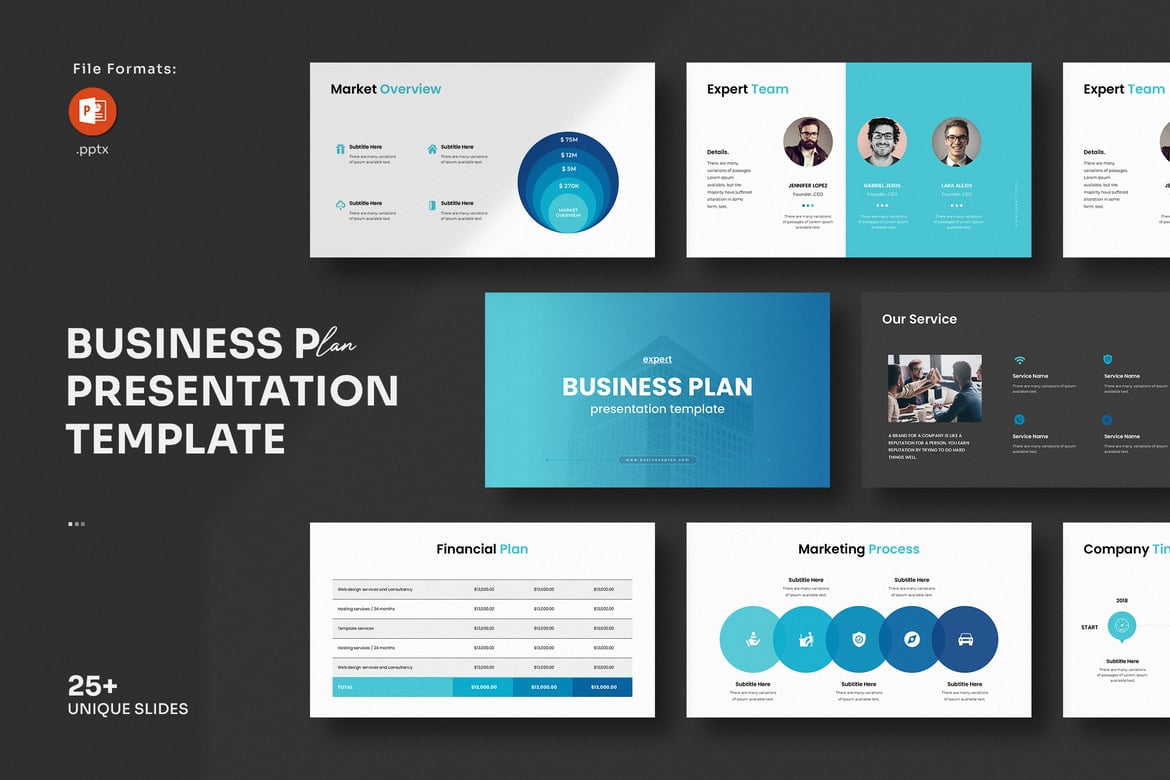 Template Presentasi Rencana Bisnis yang Profesional dan Menarik
