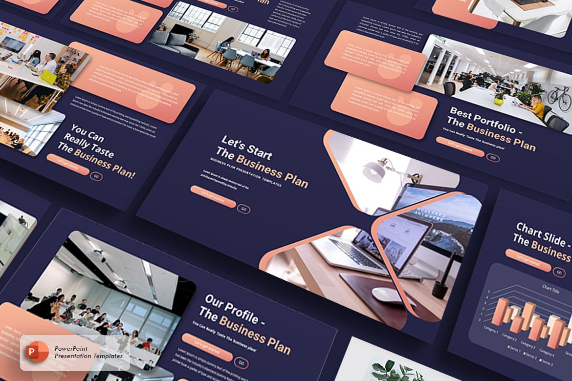 Template PowerPoint Rencana Bisnis yang Menarik dan Profesional