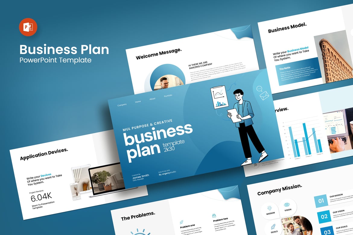 Template Presentasi Rencana Bisnis yang Profesional dan Menarik