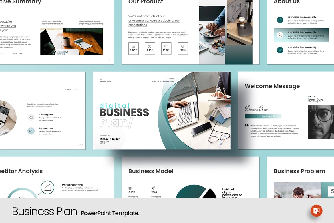 Template Presentasi Rencana Bisnis yang Menarik dan Profesional