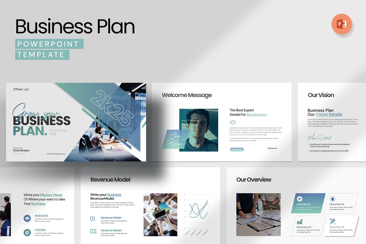 Template Presentasi Rencana Bisnis yang Menarik dan Profesional