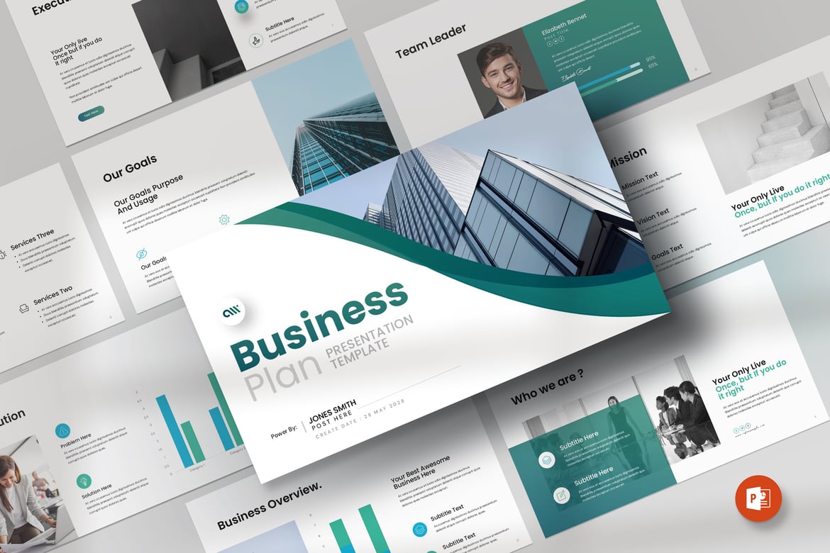Template PowerPoint Rencana Bisnis yang Profesional dan Menarik