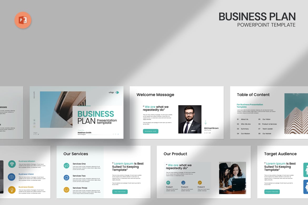 Template Presentasi Rencana Bisnis Profesional