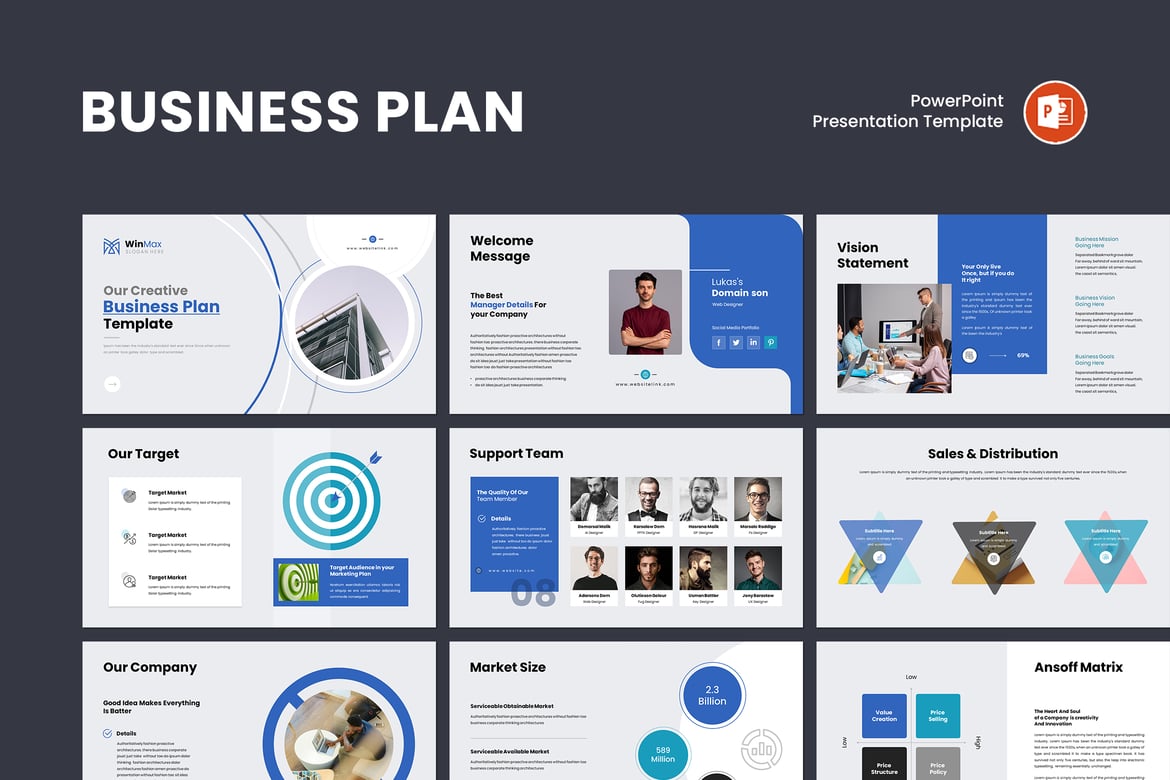 Template Presentasi Rencana Bisnis yang Profesional dan Menarik
