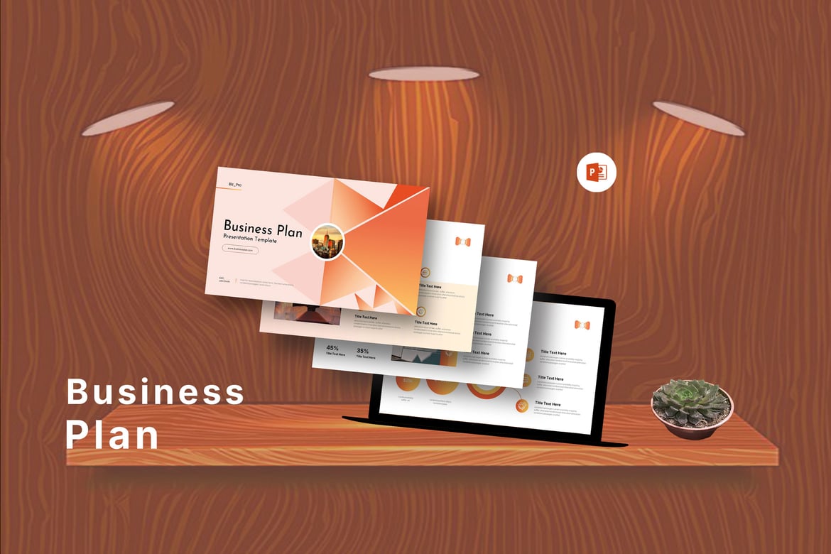 Template Presentasi Rencana Bisnis PowerPoint yang Menarik