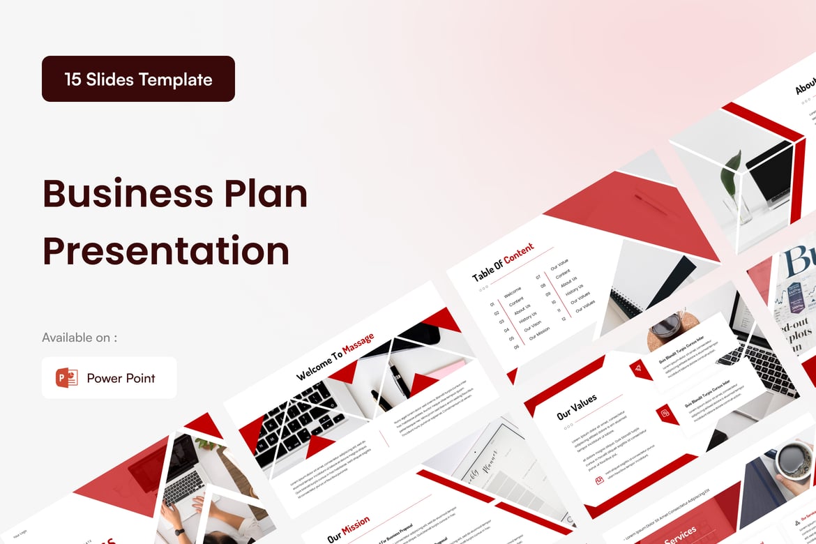 Template Presentasi Rencana Bisnis - Powerpoint yang Menarik