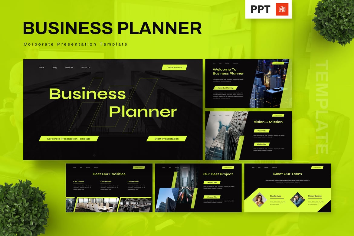 Template Presentasi Bisnis - Powerpoint Profesional untuk Perencanaan