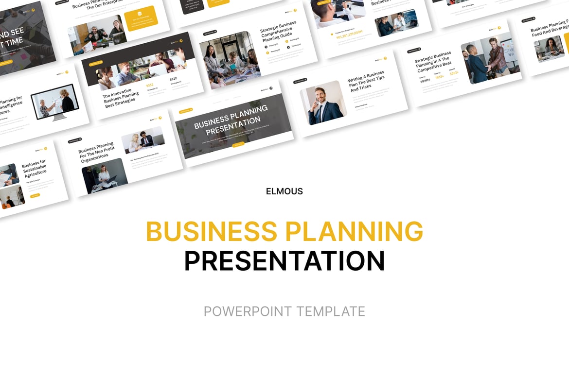 Template Presentasi PowerPoint untuk Perencanaan Bisnis yang Profesional