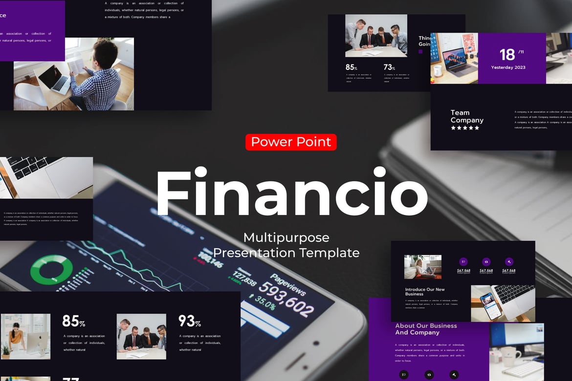 Template PowerPoint Bisnis Modern dan Serbaguna
