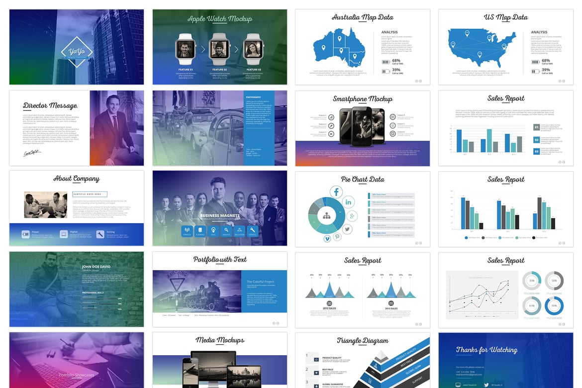 Template PowerPoint Bisnis Yoyo: Presentasi Profesional Anda