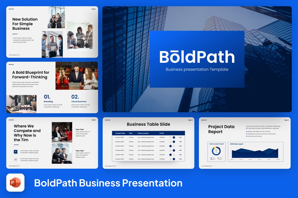 Template Presentasi Bisnis Profesional dan Modern