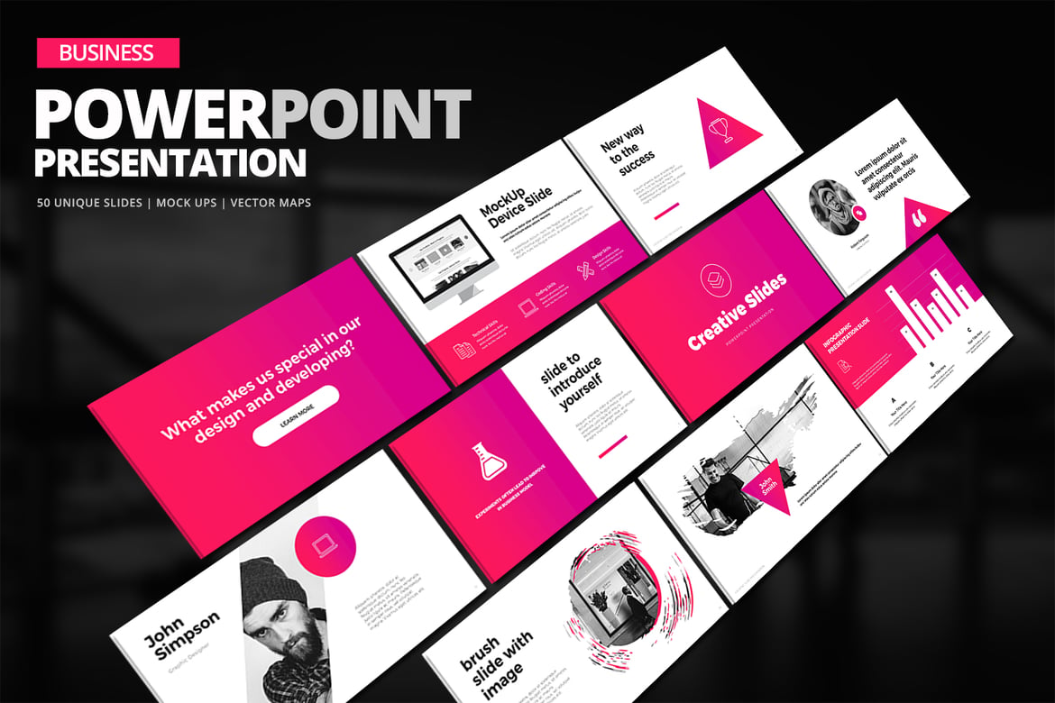 Template Presentasi PowerPoint Bisnis yang Menarik dan Profesional