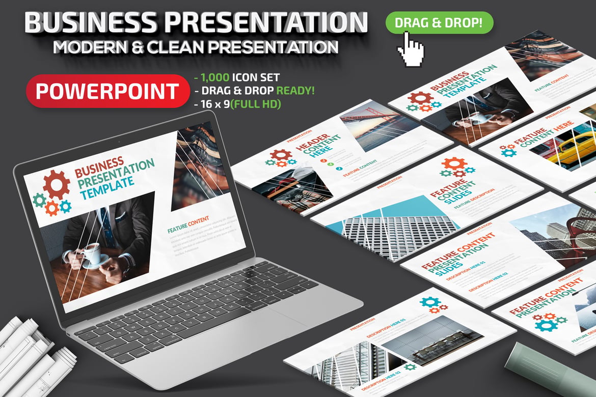 Template Presentasi PowerPoint Bisnis yang Menarik dan Profesional