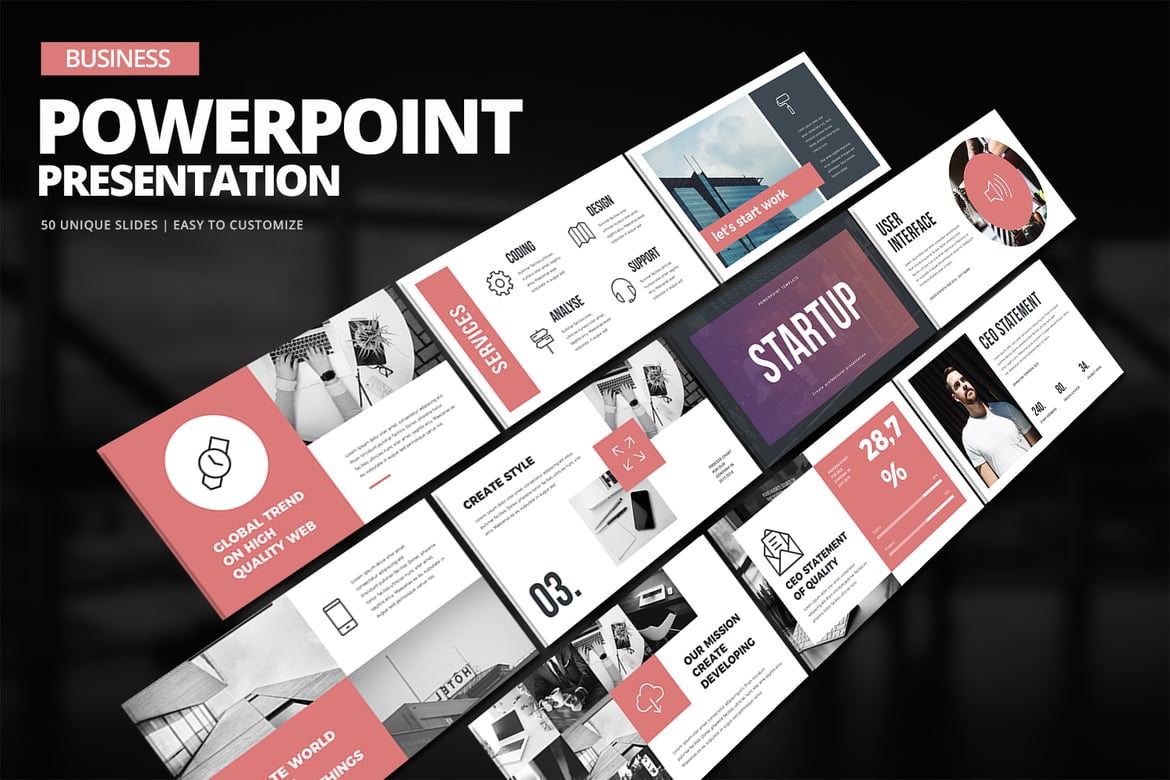 Template PowerPoint Presentasi Bisnis yang Menarik dan Profesional