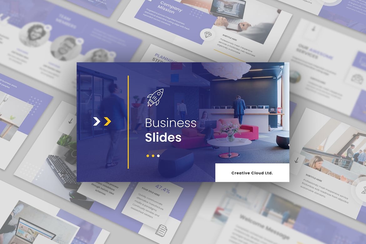 Template PowerPoint Presentasi Bisnis yang Menarik