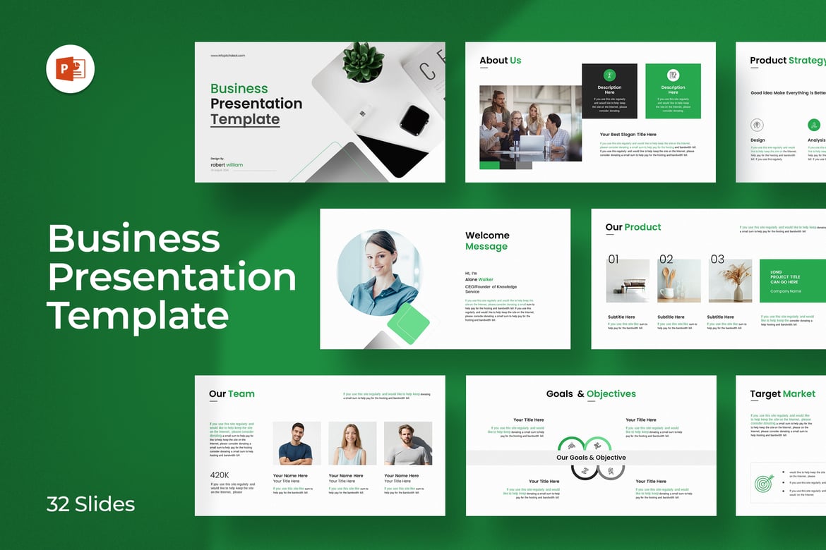 Template Presentasi PowerPoint Profesional untuk Bisnis