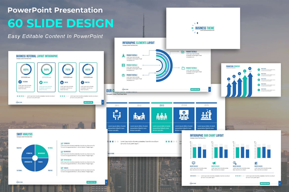 Template PowerPoint Presentasi Bisnis yang Menarik dan Profesional
