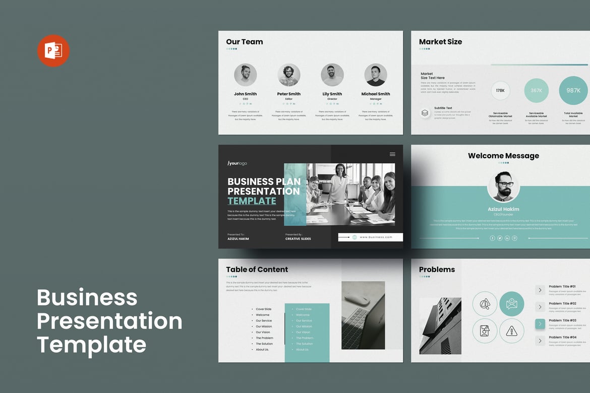 Template Presentasi PowerPoint Profesional untuk Bisnis