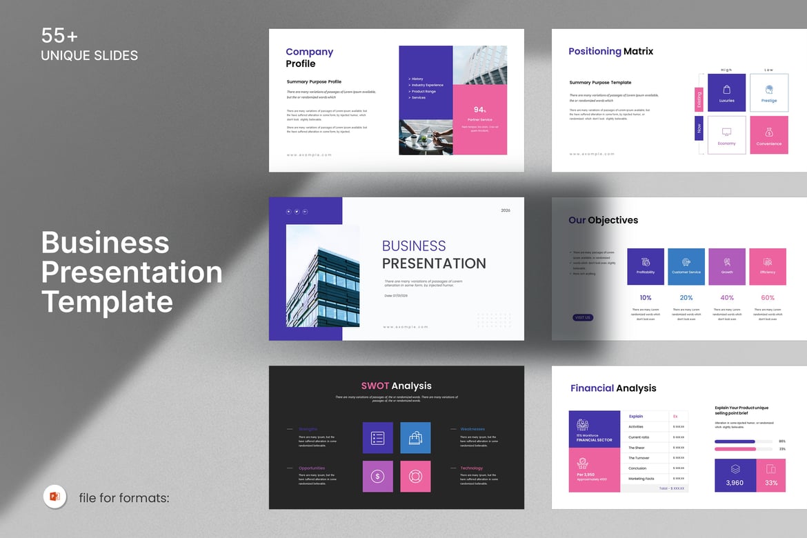 Template Presentasi PowerPoint Bisnis yang Profesional dan Menarik