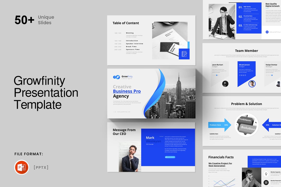 Template Presentasi PowerPoint Bisnis yang Menarik dan Profesional