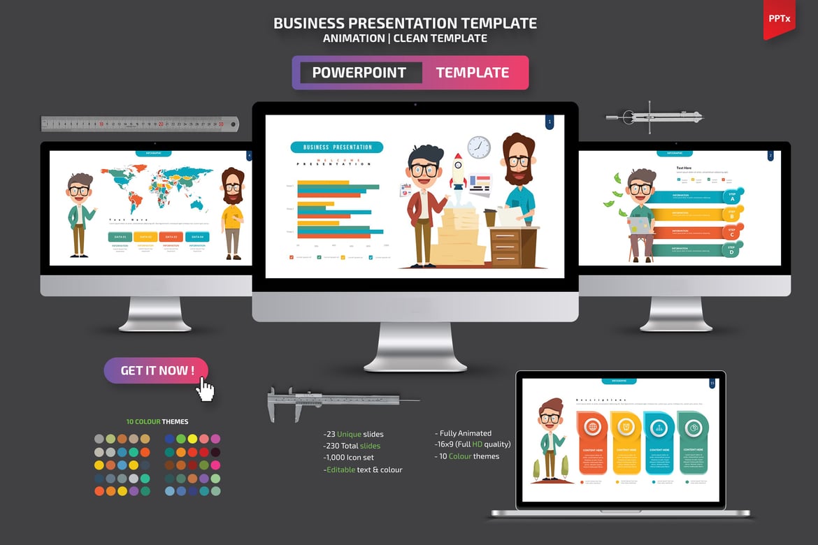 Template Powerpoint Presentasi Bisnis yang Menarik dan Profesional